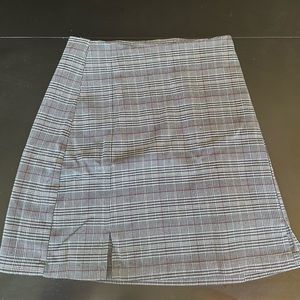 Plaid Grey Skirt
